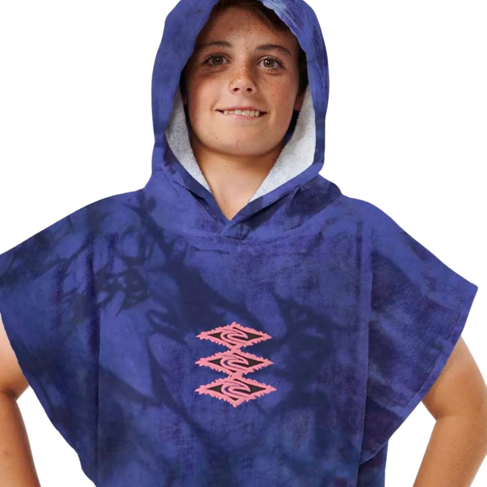 Rip Curl Printed Hooded Towel Boy Wild Berry