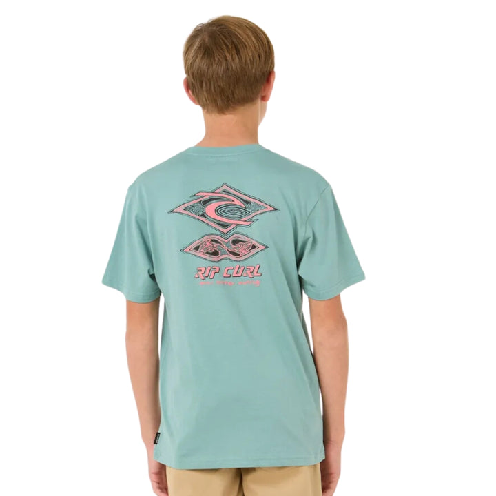 Rip Curl Raw Energy Dolphin Tee Blue Lagoon