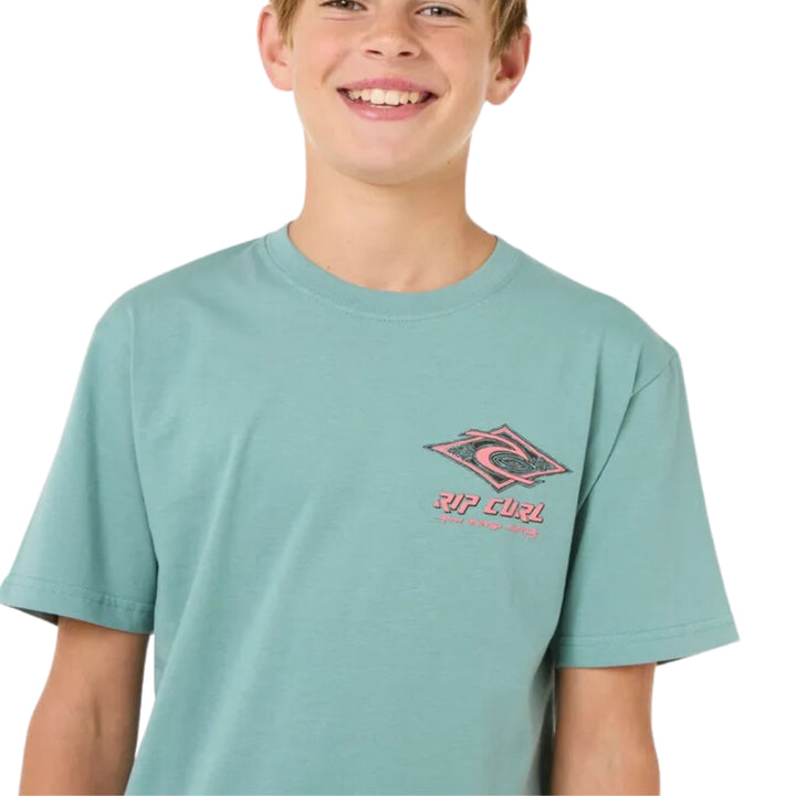 Rip Curl Raw Energy Dolphin Tee Blue Lagoon