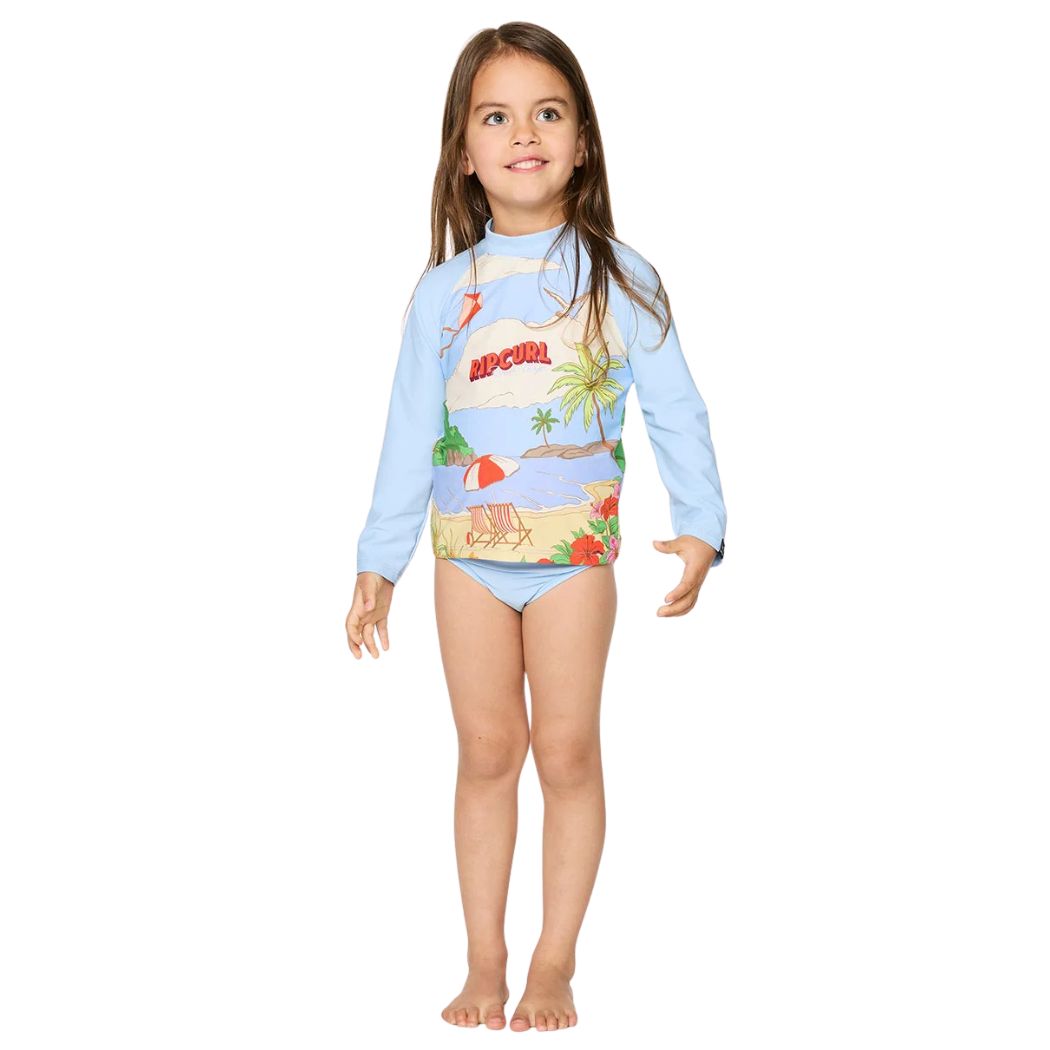 Rip Curl Girl Road Trip Two Piece Set Sky Blue