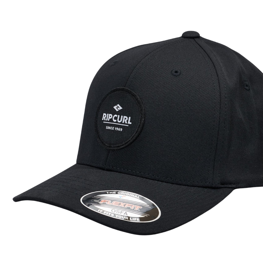 Rip Curl Routine Flexfit Cap Black Marle