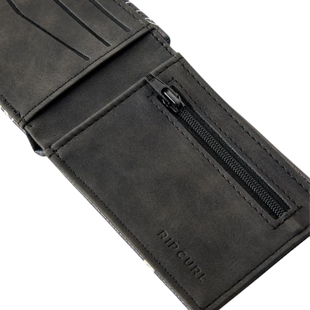 Rip Curl Sessions PU Slim Wallet Black White