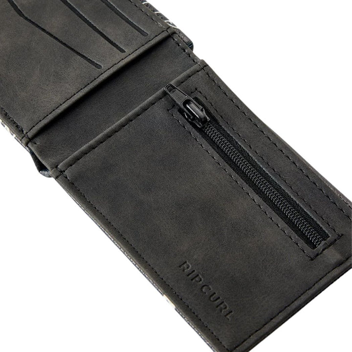 Rip Curl Sessions PU Slim Wallet Black White