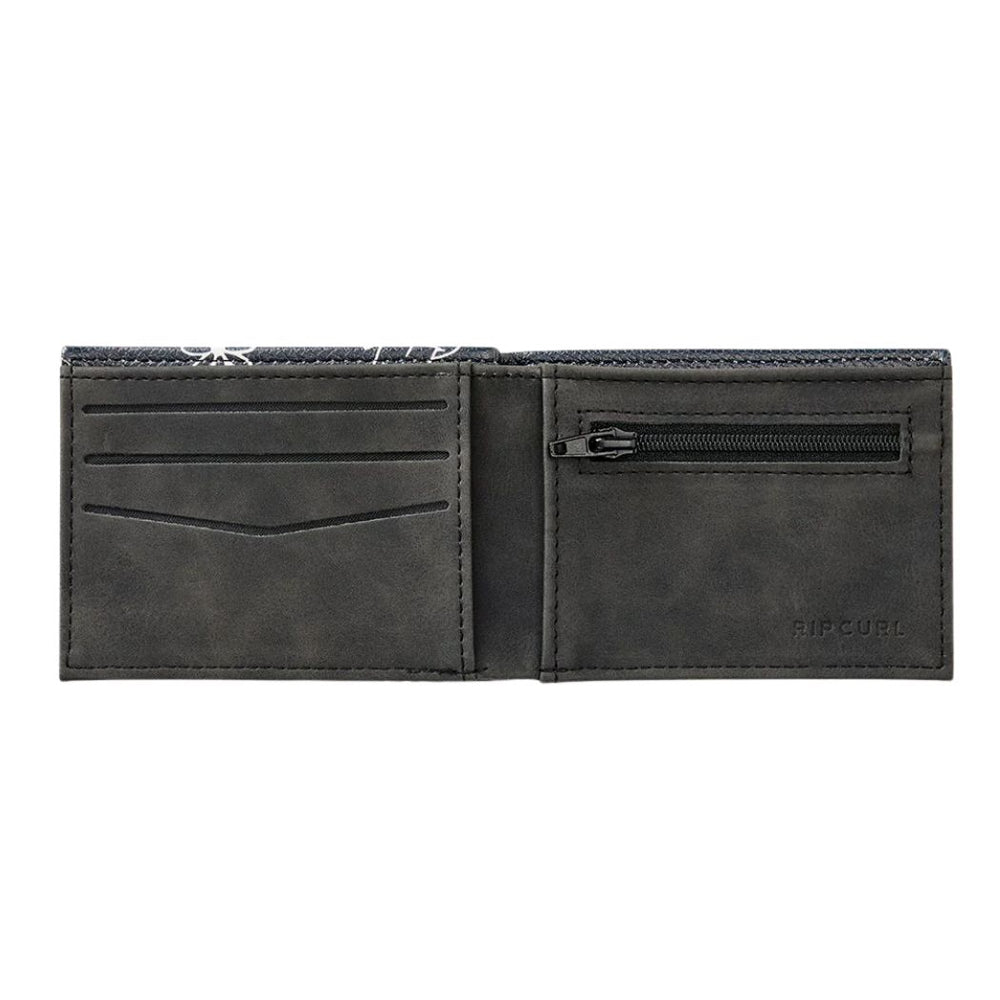 Rip Curl Sessions PU Slim Wallet Black White