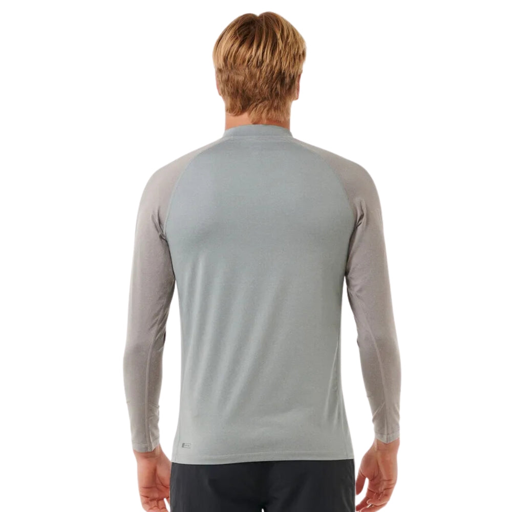 Rip Curl Shock UPF LS Rash Vest Light Grey Marle