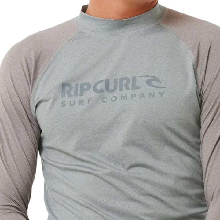 Rip Curl Shock UPF LS Rash Vest Light Grey Marle