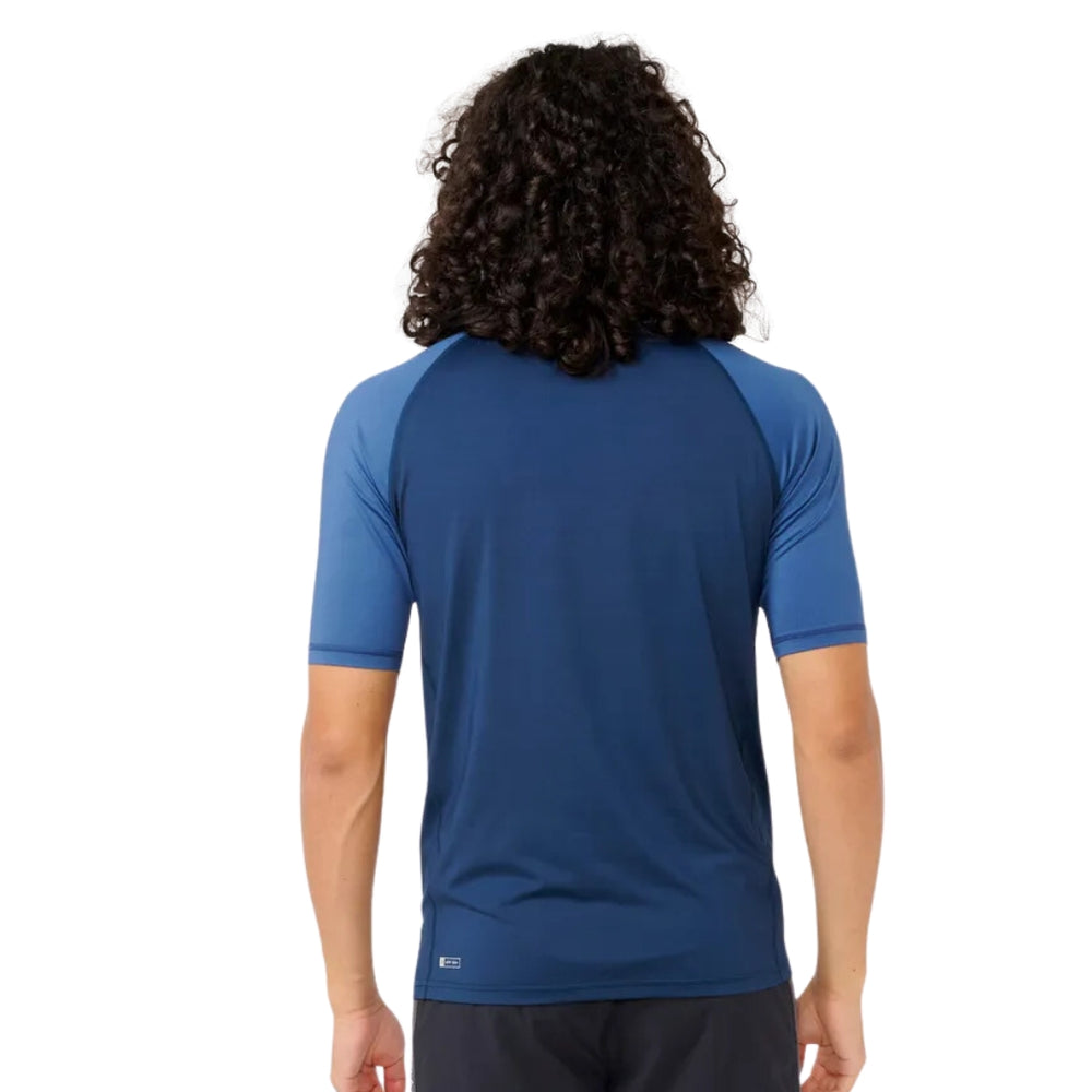 Rip Curl Shock UPF SS Rash Shirt Washed Navy