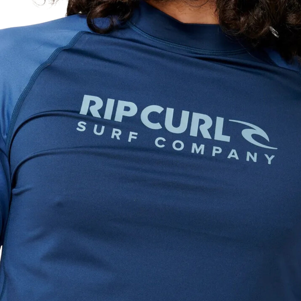 Rip Curl Shock UPF SS Rash Shirt Washed Navy