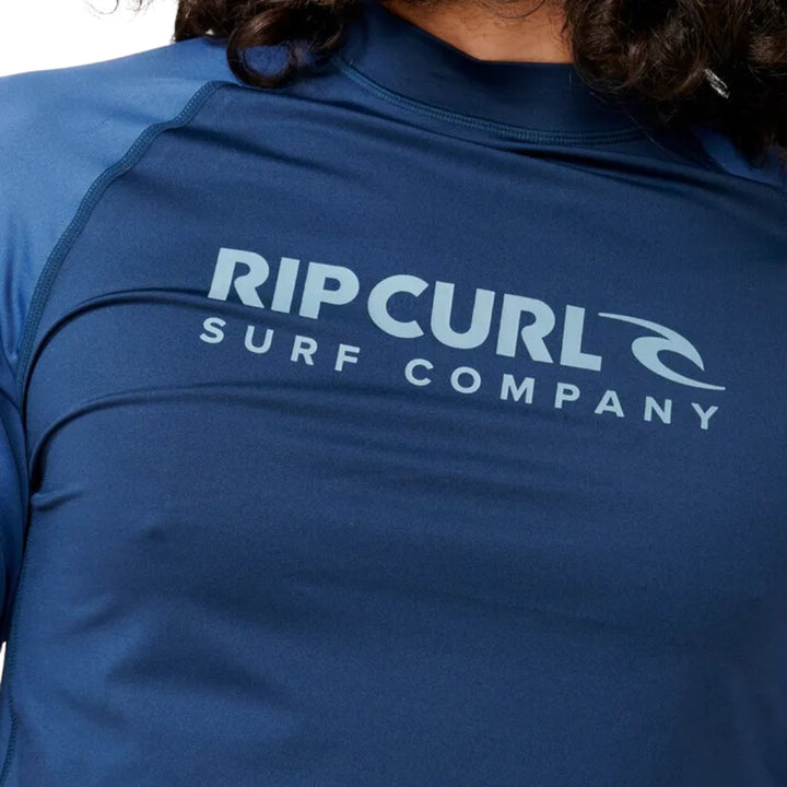Rip Curl Shock UPF SS Rash Shirt Washed Navy