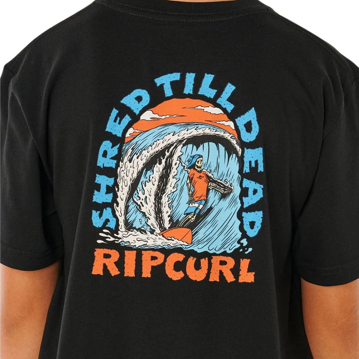 Rip Curl Shred Til Tee Boy Black