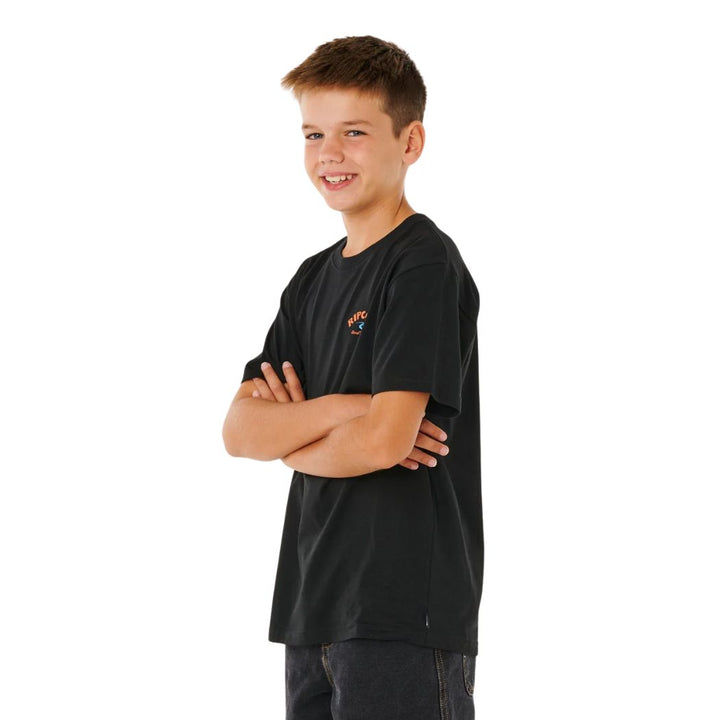 Rip Curl Shred Til Tee Boy Black