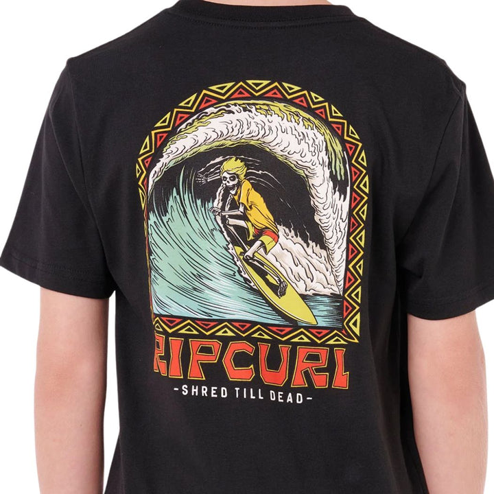 Rip Curl Shredding Tee Boy Black