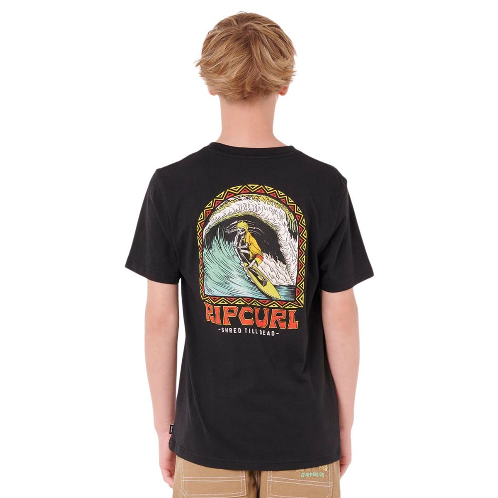 Rip Curl Shredding Tee Boy Black