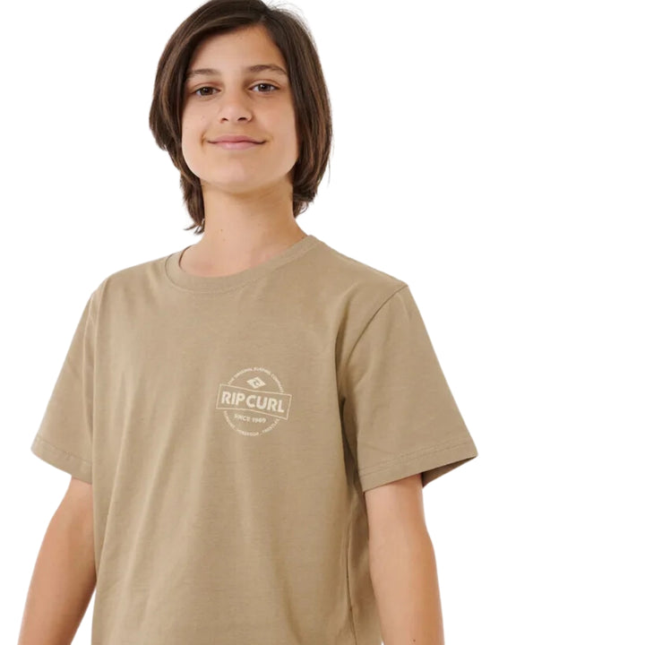 Rip Curl Staple Tee Boy Sand Dune