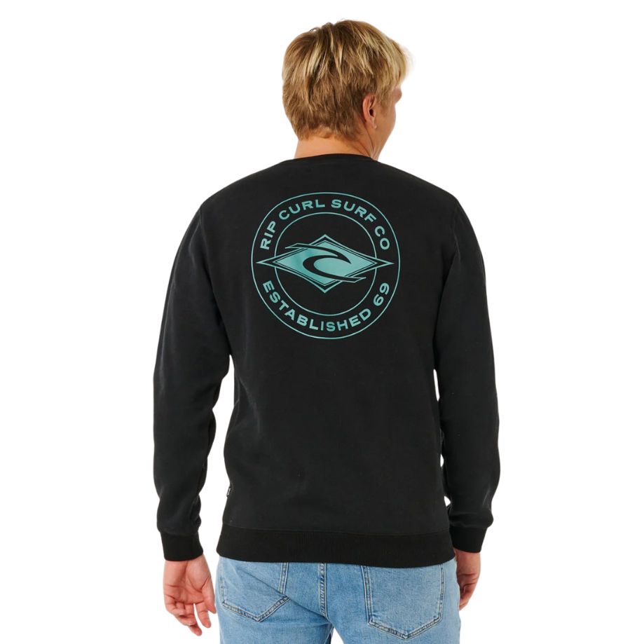 Rip Curl Stapler Crew Black