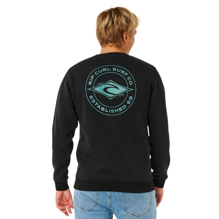 Rip Curl Stapler Crew Black