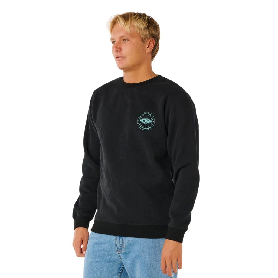 Rip Curl Stapler Crew Black