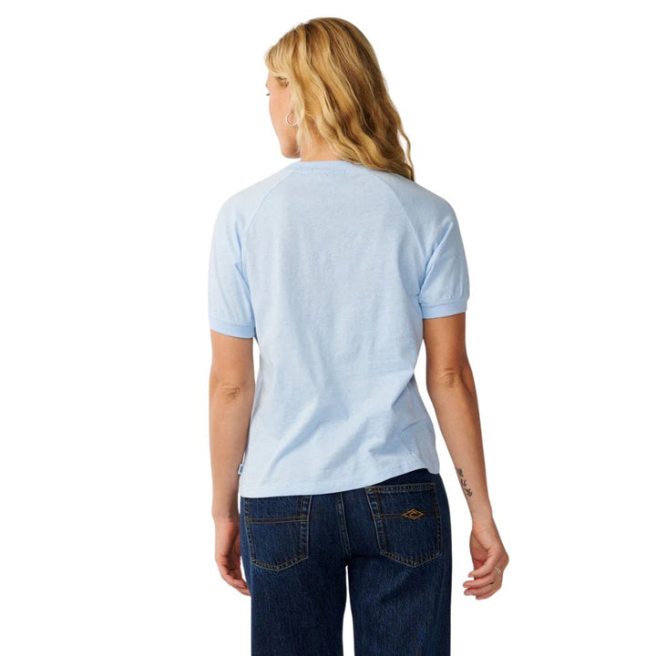 Rip Curl Stephanie Gilmore Wettie Ringer Tee Sky Blue