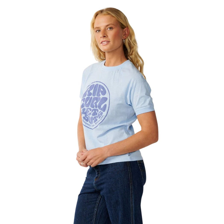 Rip Curl Stephanie Gilmore Wettie Ringer Tee Sky Blue