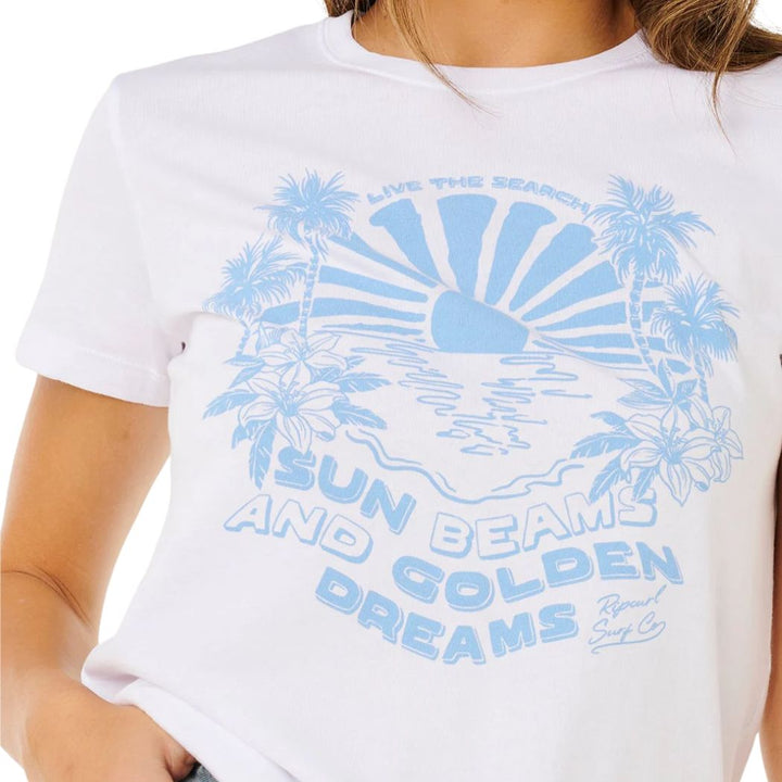Rip Curl Sun Beams Standard Tee Optical White