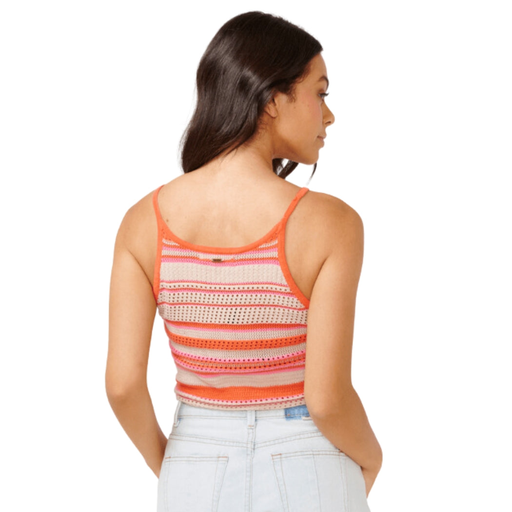 Rip Curl Sun To Sea Crochet Cami Mid Pink