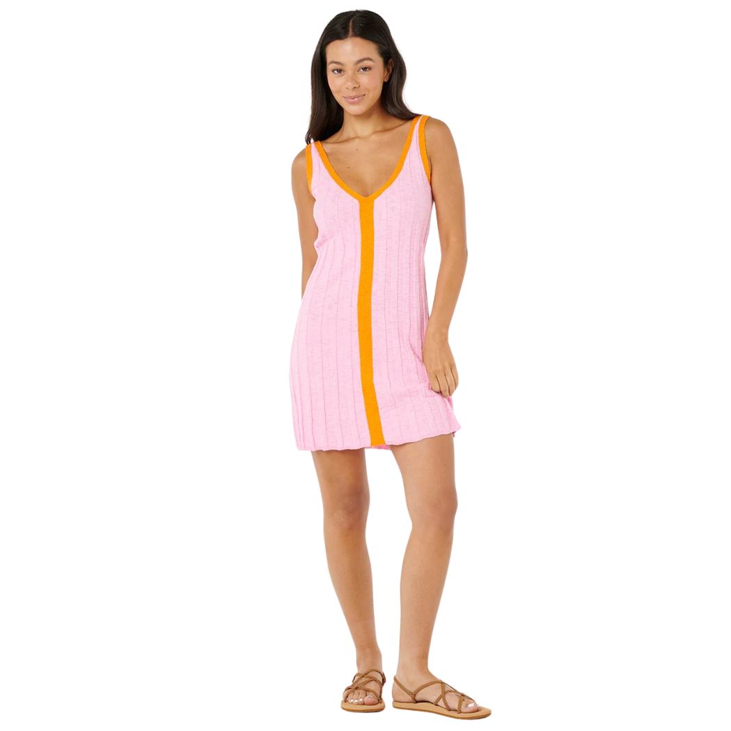 Rip Curl Sunset Luau Knit Dress Pink