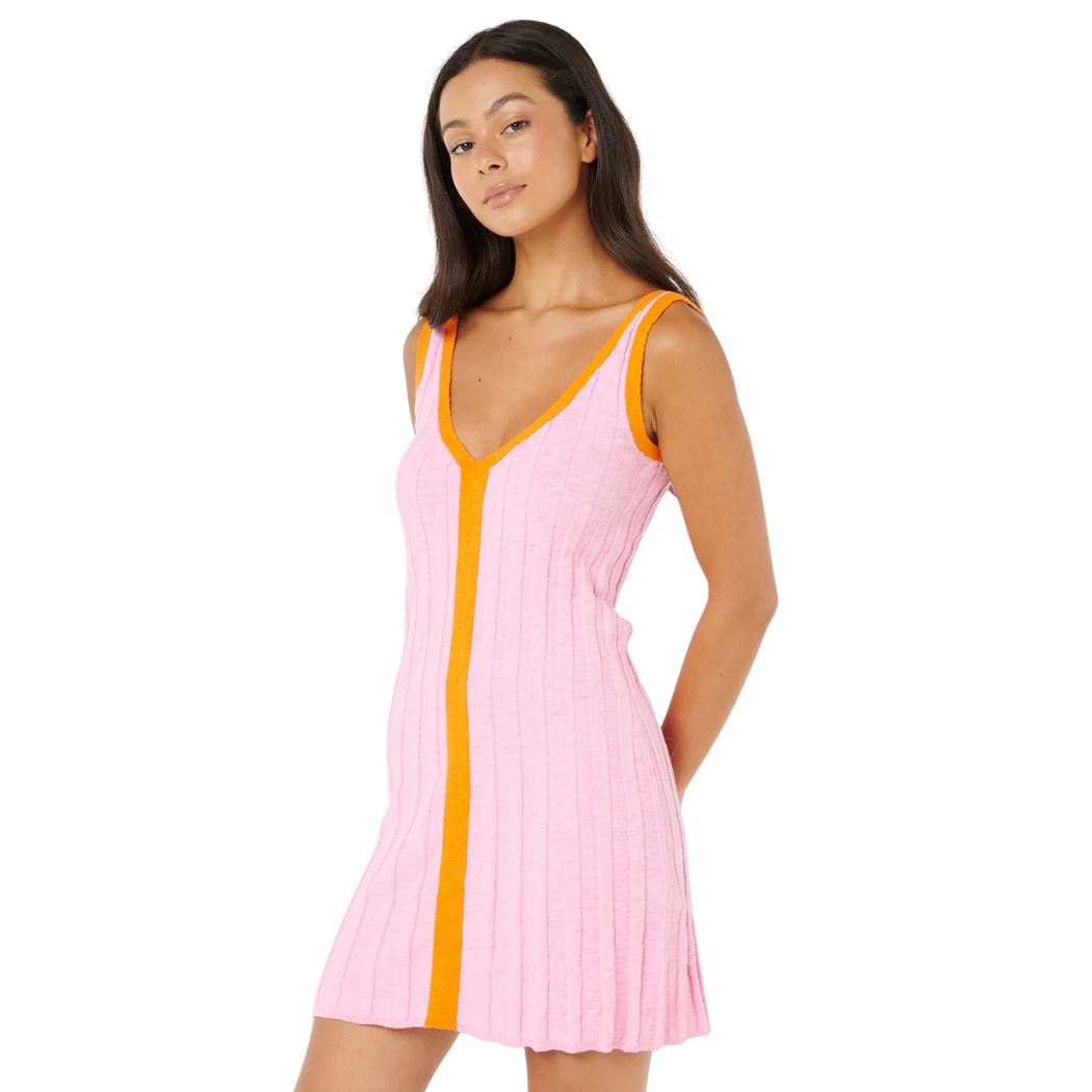 Rip Curl Sunset Luau Knit Dress Pink