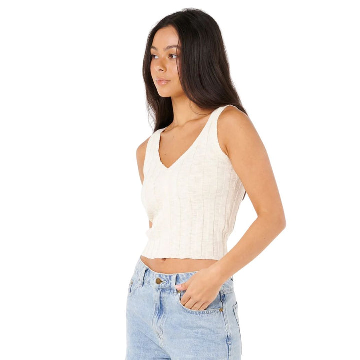 Rip Curl Sunset Luau Knit Top Off White