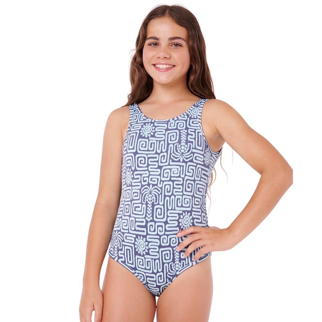 Rip Curl Sunset Luau One Piece Girl Blue