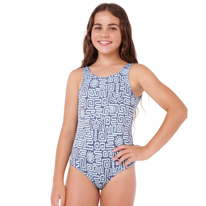 Rip Curl Sunset Luau One Piece Girl Blue