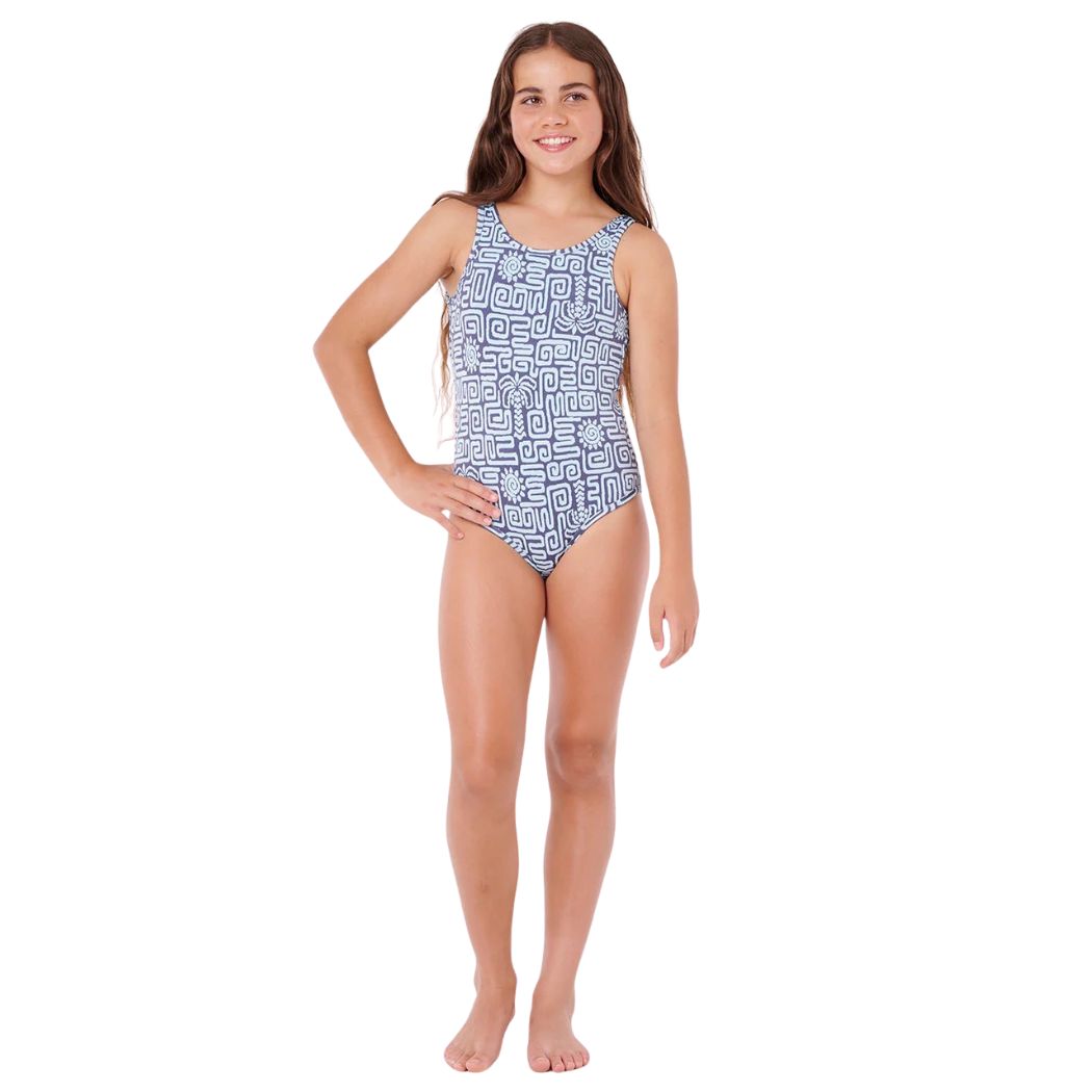 Rip Curl Sunset Luau One Piece Girl Blue