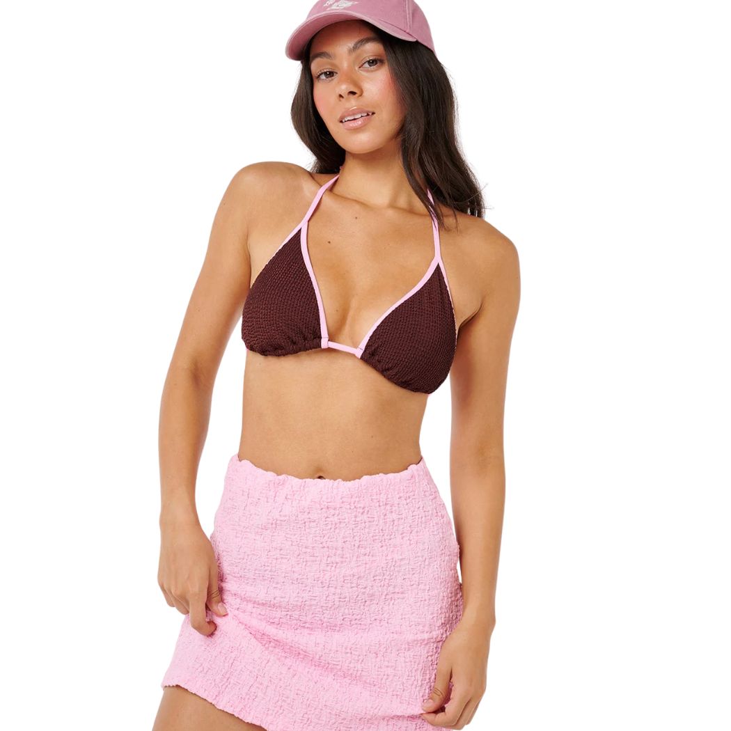 Rip Curl Sunset Luau Textured Skirt Pastel Pink