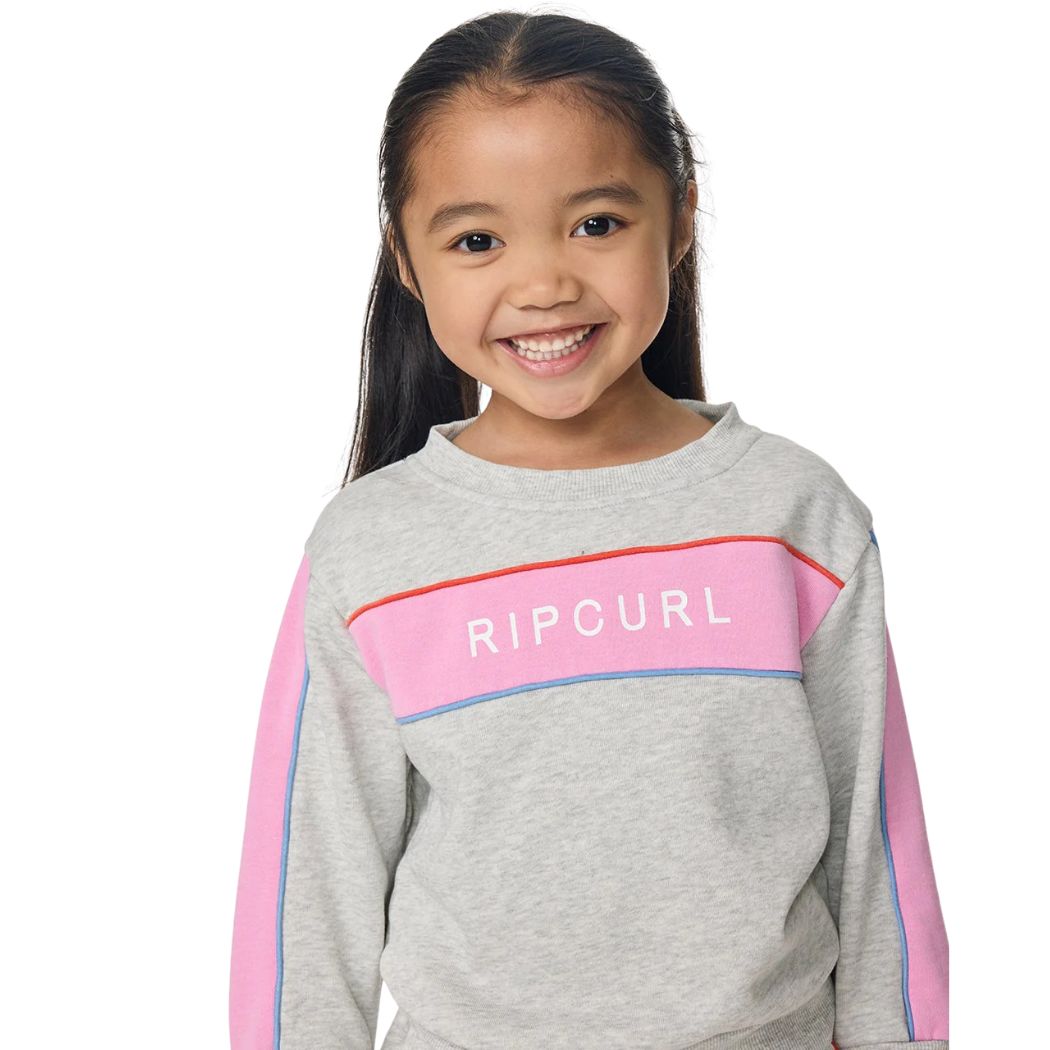 Rip Curl Sunshine Revival Crew Girl Light Grey Marle