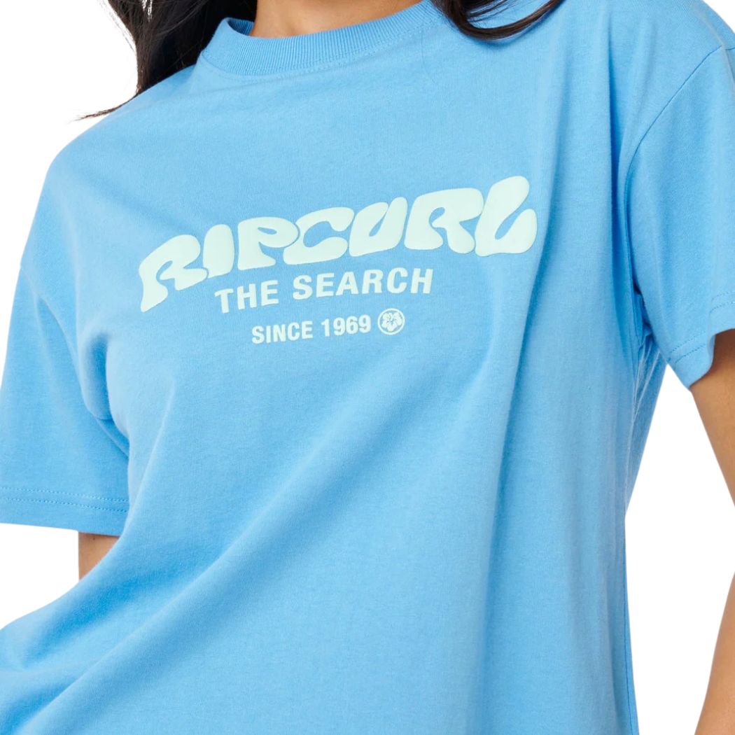 Rip Curl Surf Puff Relaxed Tee Azure Blue