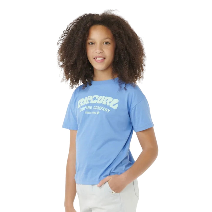 Rip Curl Surf Puff Relaxed Tee Girl Blue