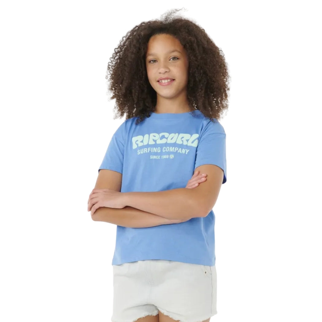 Rip Curl Surf Puff Relaxed Tee Girl Blue