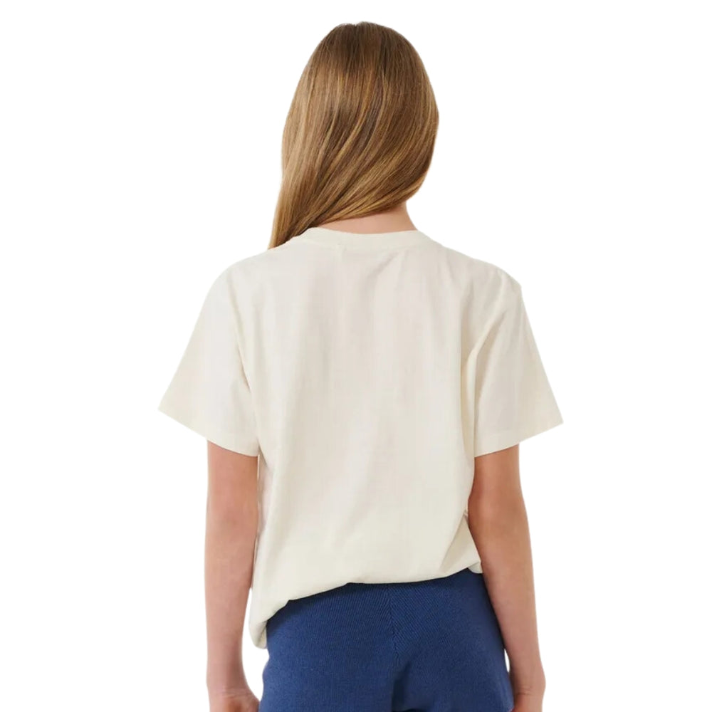 Rip Curl Surf Puff Relaxed Tee Girl Bone Bright Blue