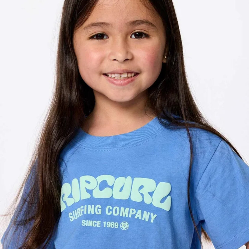 Rip Curl Surf Puff Standard Tee Girl Blue