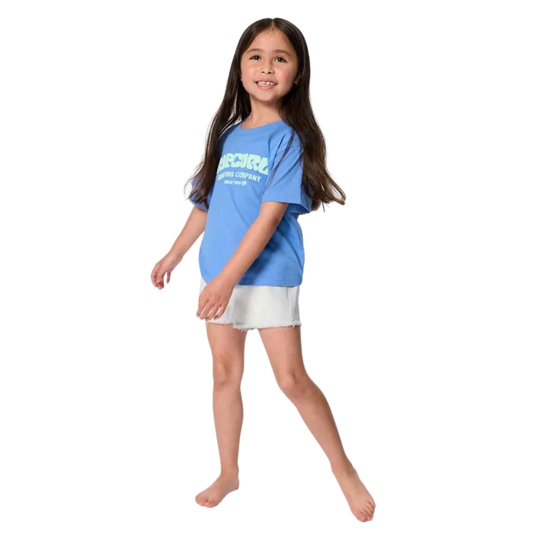 Rip Curl Surf Puff Standard Tee Girl Blue