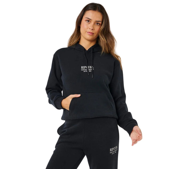 Rip Curl Surf Staple Relaxed Hoodie Black