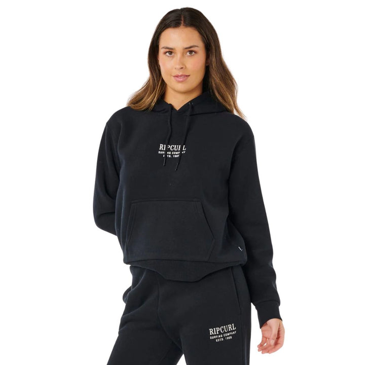 Rip Curl Surf Staple Relaxed Hoodie Black