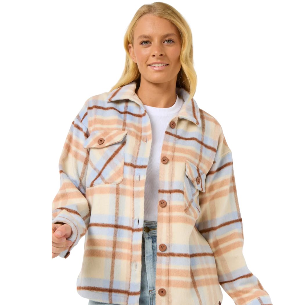 Rip Curl The Search Flannel Shirt Bone