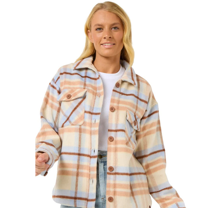 Rip Curl The Search Flannel Shirt Bone