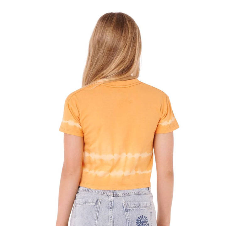 Rip Curl Ty Tie Dye Crop Tee Girl Dusty Orange