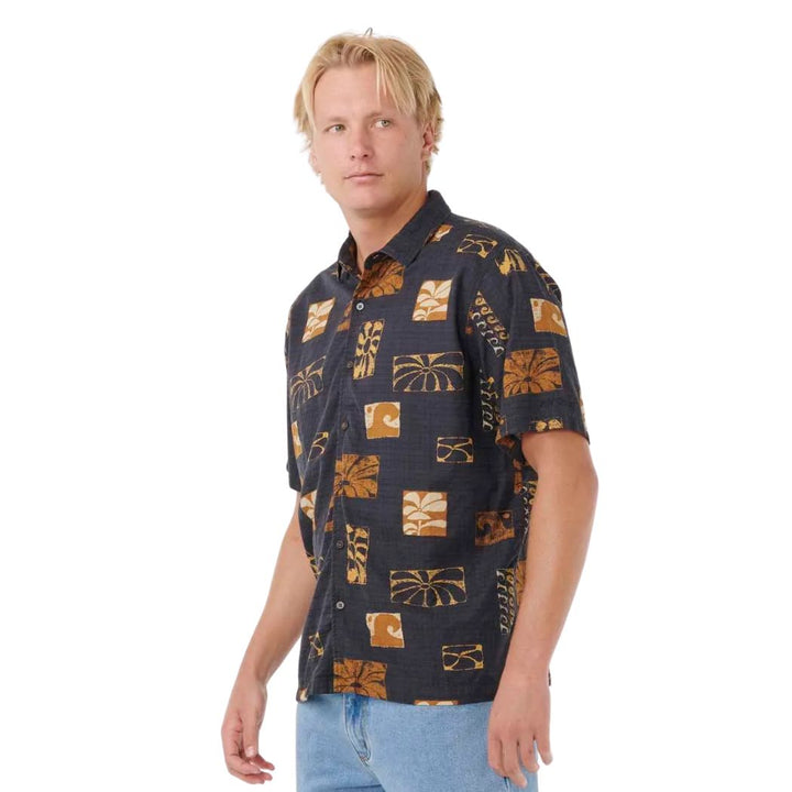 Rip Curl Ty Williams Short Sleeve Shirt Washed Black