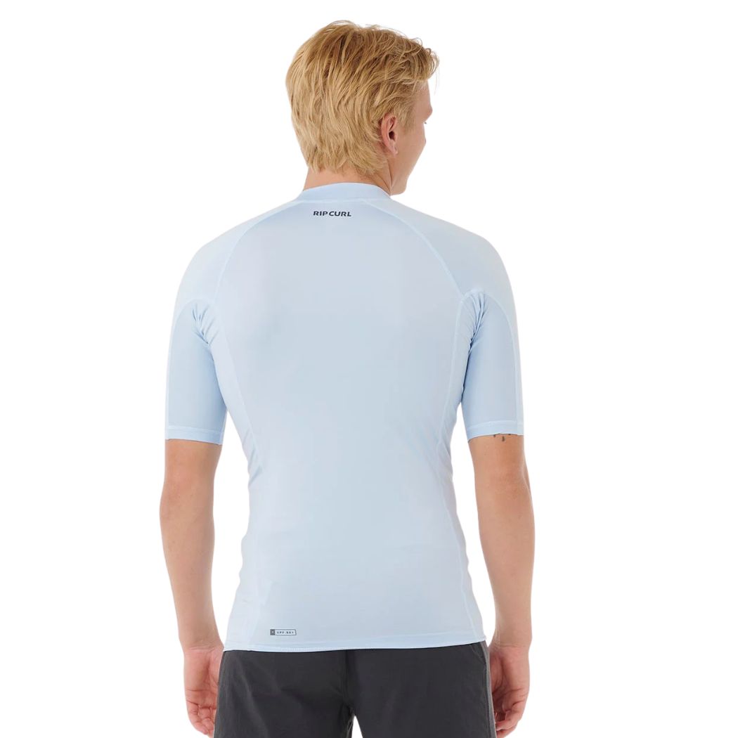 Rip Curl Waves UPF50 Performance SS Rash Shirt Blue Wind