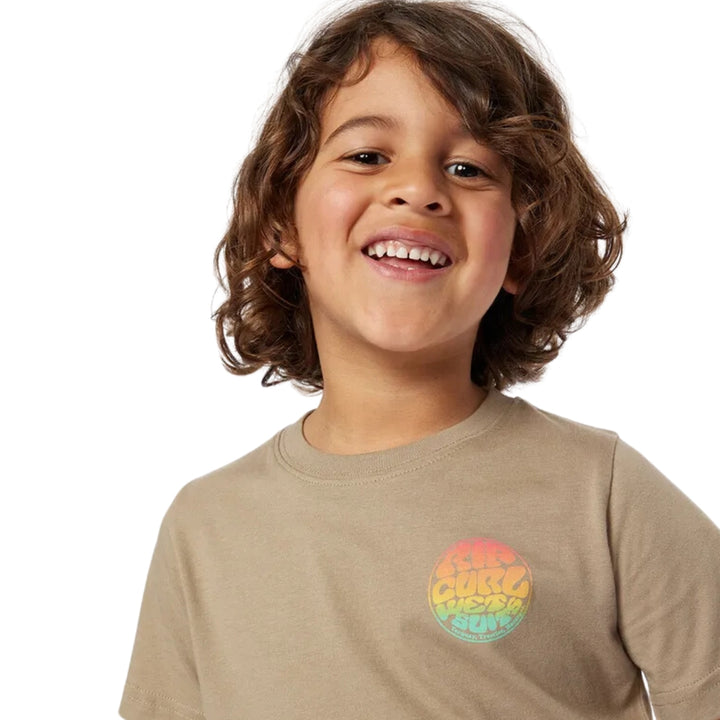 Rip Curl Wetsuit Icon Tee Boys Sand Dune