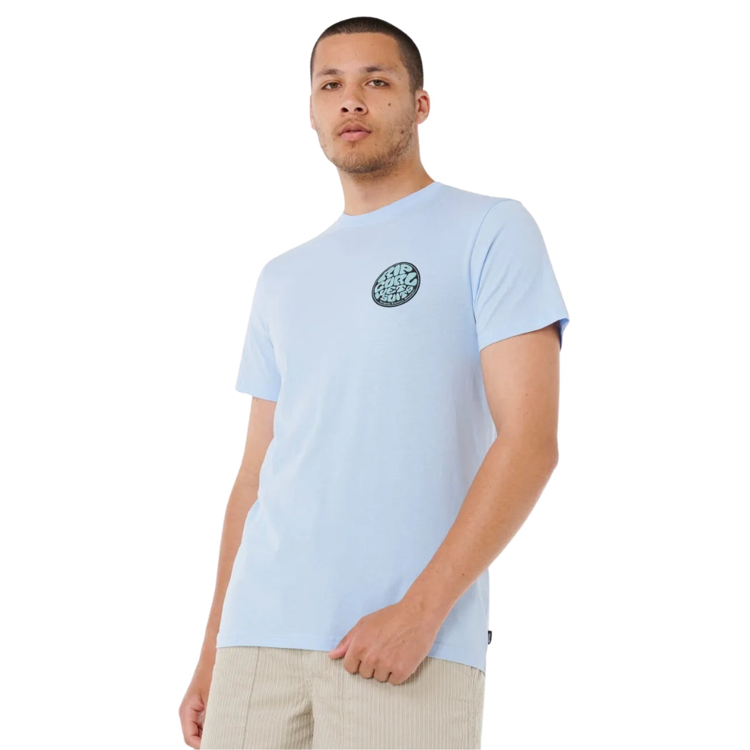 Rip Curl Wettie Passage Icon Tee Blue Wind