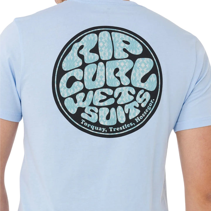 Rip Curl Wettie Passage Icon Tee Blue Wind