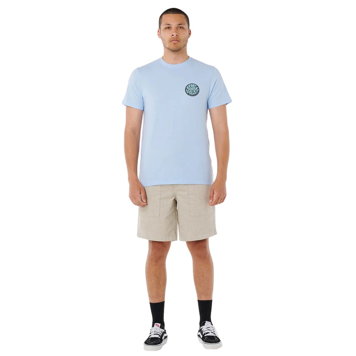 Rip Curl Wettie Passage Icon Tee Blue Wind